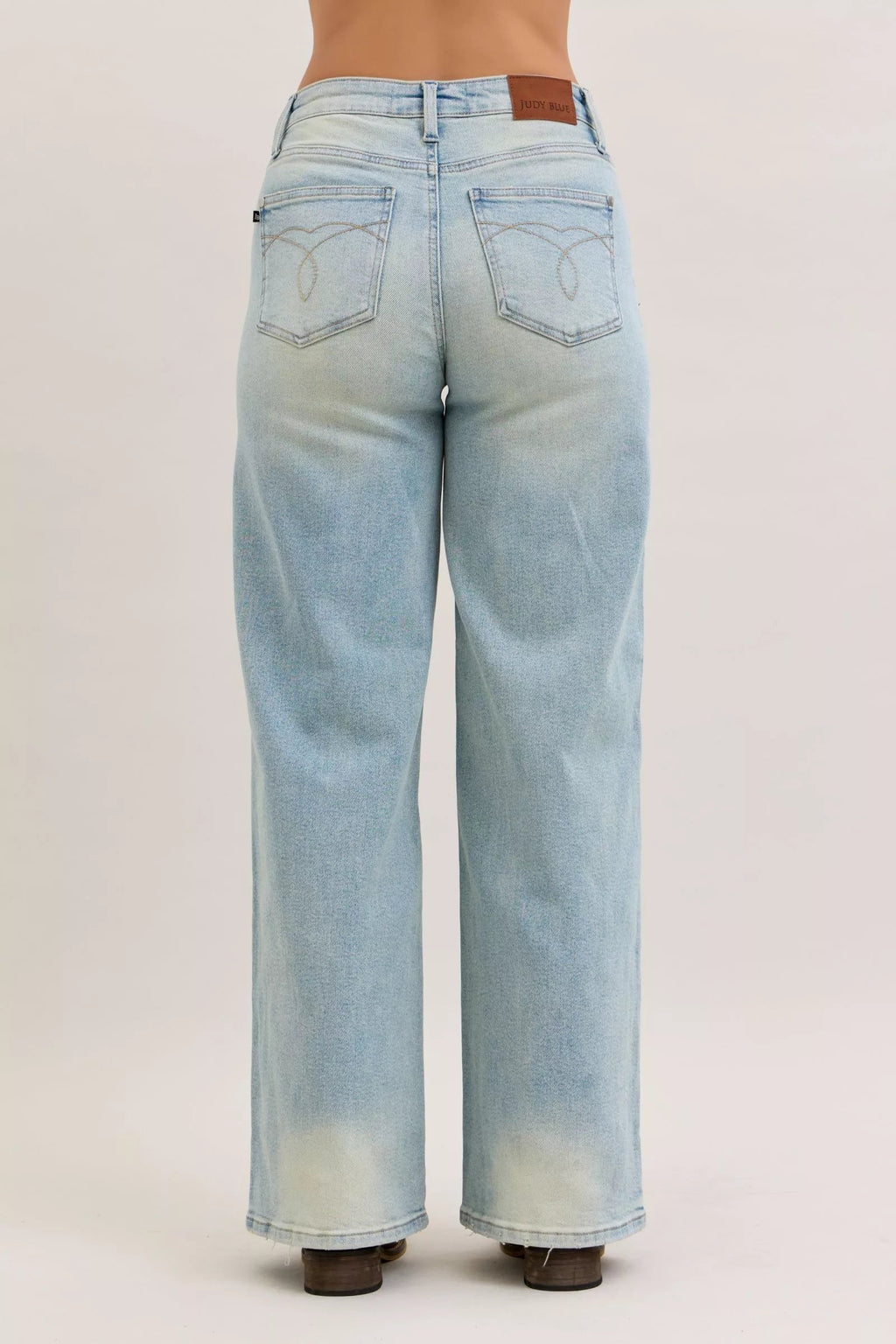 Womens High Waist Collar Jean