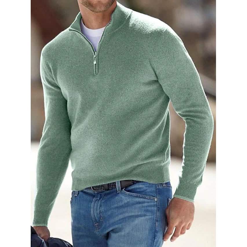 Mens Estate Rib Quarter Zip