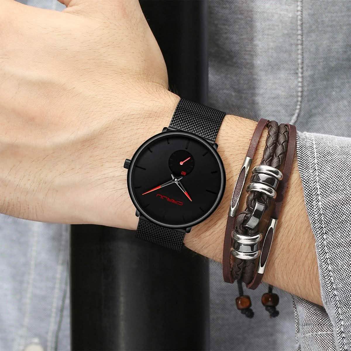 Men's Minimalist Movado Style Watch