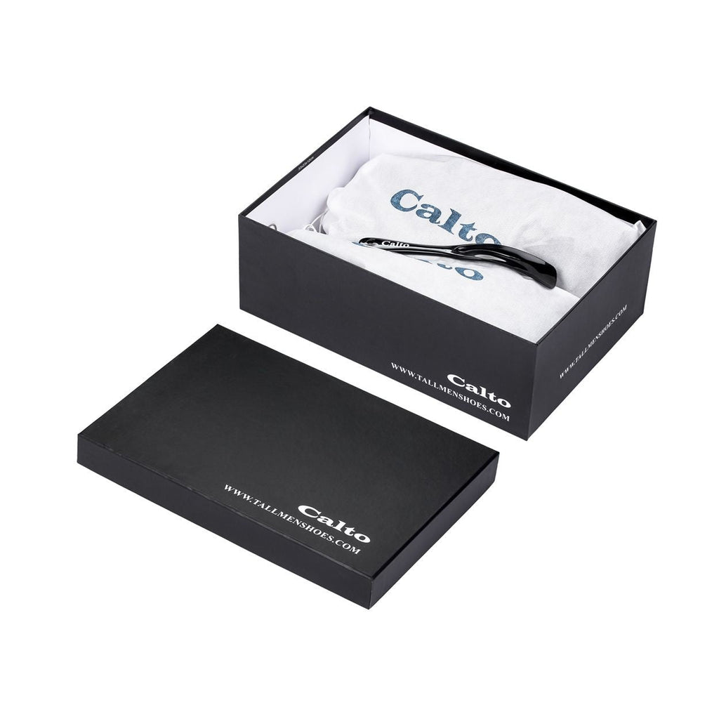 Mens 3 Inch Lift Leather Sneaker